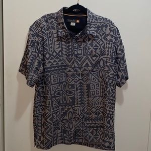 Quicksilver Mens Hawaiin Button Down Shirt XL